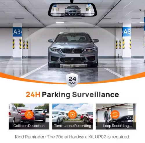 داش كام المرآة من شاومي S500 أمامية + خلفية ( بكج...