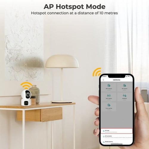 كاميرا مراقبة للأطفال بعدستين بدقة 4MP-HD
