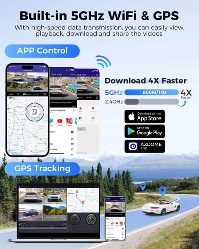 داش كام أزدوم M660-4K أمامية ، داخلية ، خلفية ، جا...