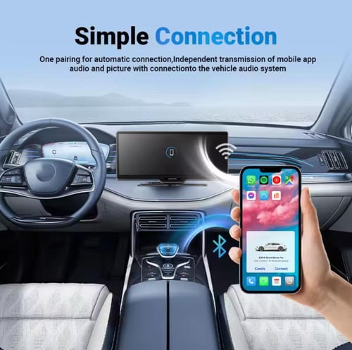 شاشة مع داش كام أمامية , خلفية تدعم ابل كار بلاي و...