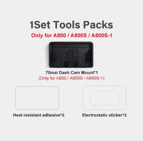 قاعدة تثبيت داش كام شاومي 70mai مع ملصق الزجاج A81...