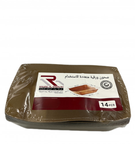صحون ورقية كبير