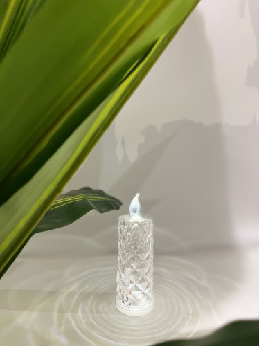 شمع بطارية شفاف