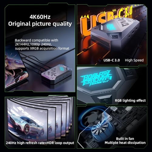 قطعة قاتو PIVA الاحترافية (Capture Card) للبث بدقة...