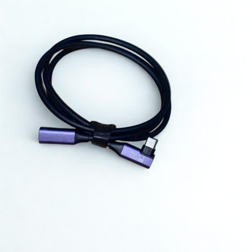 كابل تمديد تايب سي بزاوية 90 درجة (شحن 240 واط وسر...