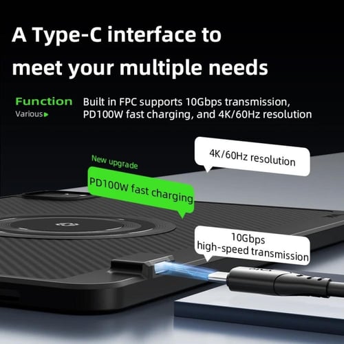 كفر PIVA الذكي مع منفذ Type-C مدمج وتبريد - آيباد...