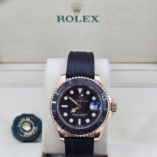 ساعه رولكس ROLEX يخت ماستر تماتيك ربل روز قولد