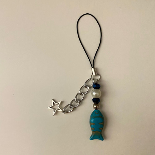 Fish phone charm