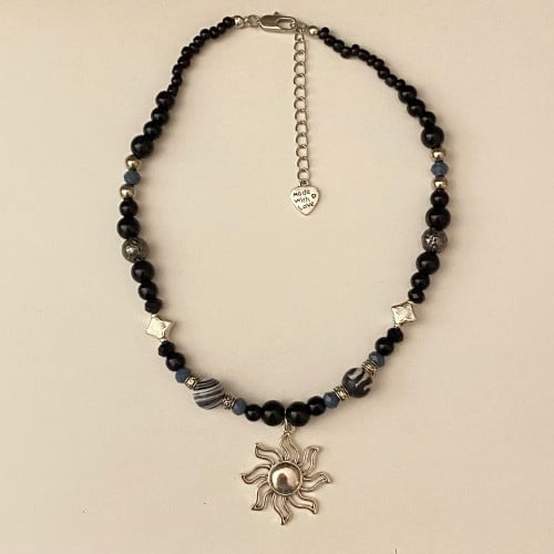 Black Sun necklace