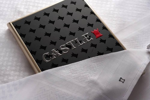 شماغ كاستل أبيض موديل 1119