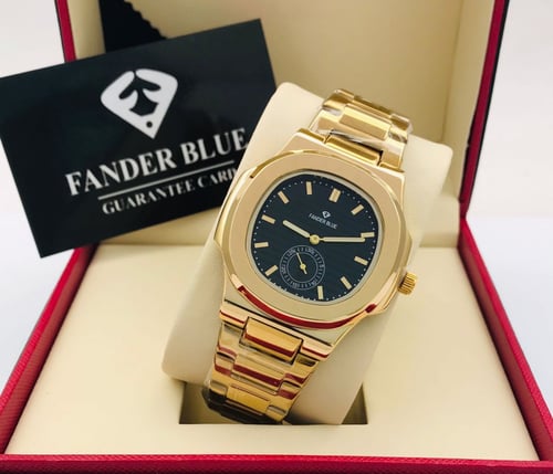 ساعة رجالية فندر بلو استيل