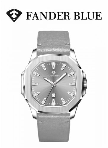 ساعة فندر بلو جلد