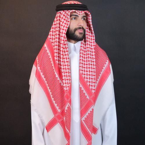 شال نقشة شماغ سوبر ترمة يدوي