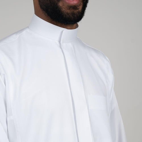 ثوب الأصيل سيجنتشر رجالي: سحاب (ساده) ابيض
