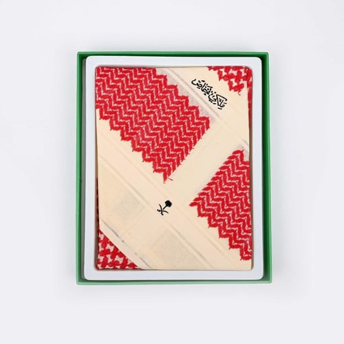 شماغ أحمر و بيج شتوي ملكي خاص