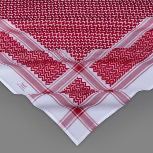 شماغ البسام بصمة احمر مميز