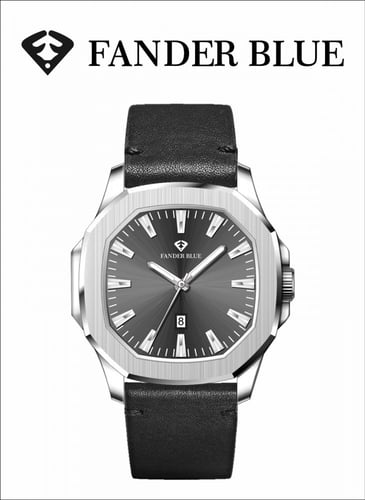 ساعة فندر بلو جلد