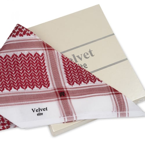 شماغ فيلفيت إليت أحمر