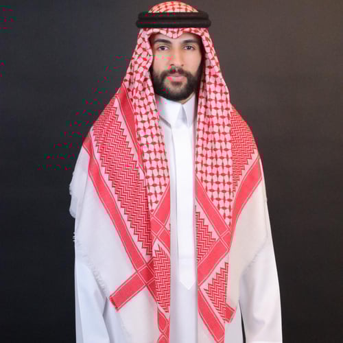 شال نقشة شماغ سوبر ترمة يدوي