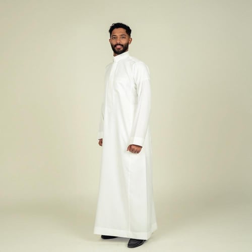 ثوب الأصيل سيجنتشر رجالي: سحاب (قلاب) كريمي