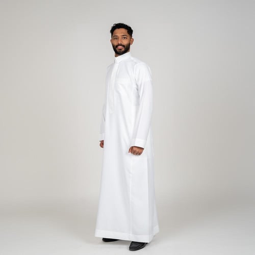 ثوب الأصيل سيجنتشر رجالي: سحاب (قلاب) ابيض