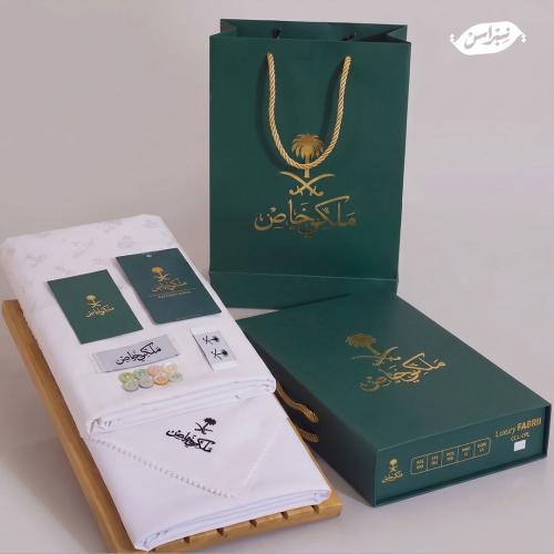 قماش رجالي ماركة ملكي خاص ابيض