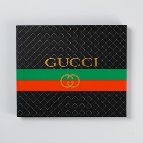 بكج شماغين قوتشي كلاسيك (احمر + ابيض) اسود