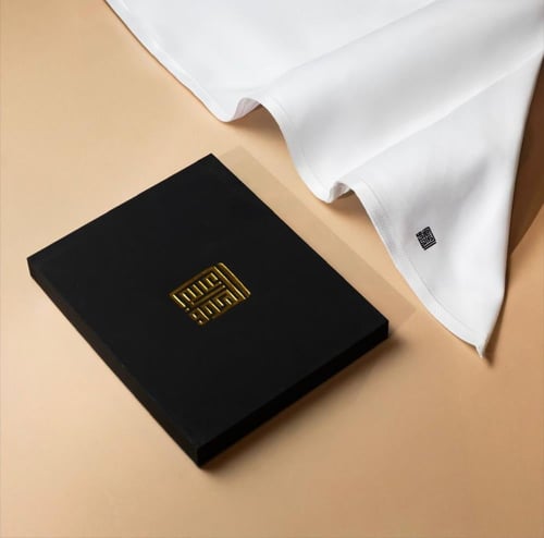 غترة شتوية أبيض سادة