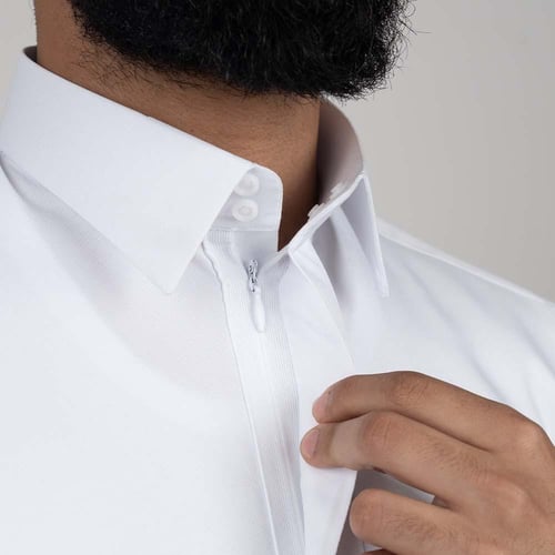ثوب الأصيل سيجنتشر رجالي: سحاب (قلاب) ابيض