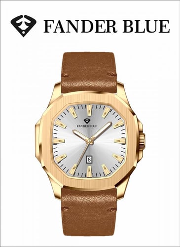 ساعة فندر بلو جلد