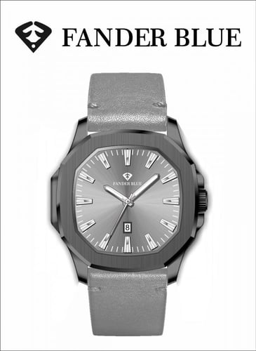 ساعة فندر بلو جلد