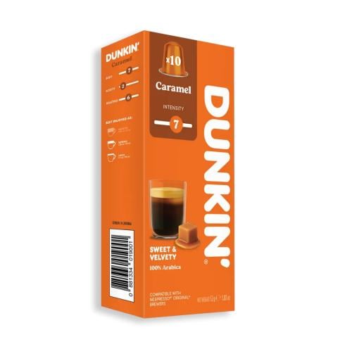كبسولات قهوة دانكن بنكهة الكراميل لاله نيسبريسو 10...