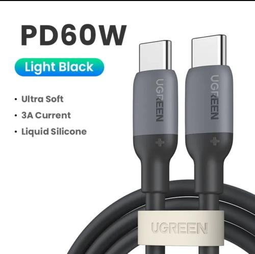 سلك تايب سي PD من شركه يوجرين بطول 1 متر وبقوه 60و...