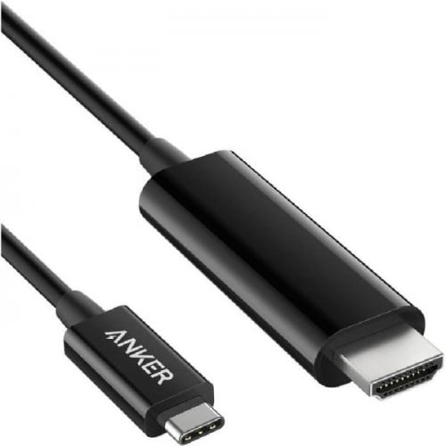 سلك عرض من USB-C إلى HDMI من انكر - اسود