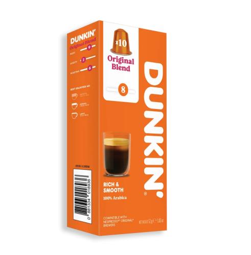 كبسولات قهوة دانكن الأصلي لاله نيسبريسو 10 كبسولات