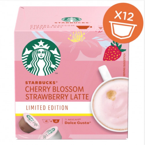 ستاربكس ساكورا لاتيه زهرة الكرز والفراولة