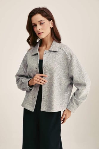 قميص فضفاض مزين بالترتر