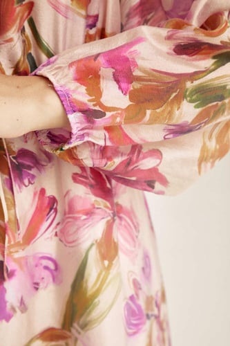 فستان مورد برباط قابل للشد