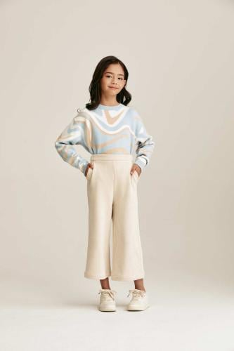 بنطلون كوردروي بخصر مطاطي