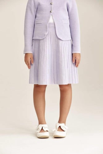 تنورة لامعة بخصر مطاطي