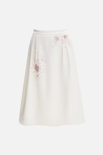 تنورة ميدي مزينة بالكريستال