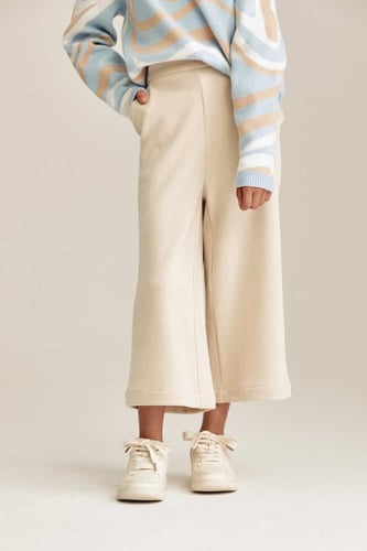 بنطلون كوردروي بخصر مطاطي