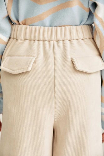 بنطلون كوردروي بخصر مطاطي