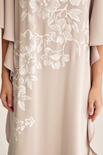 جلابية بطبعات ورود