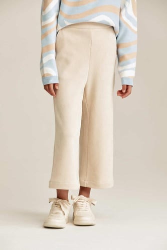 بنطلون كوردروي بخصر مطاطي