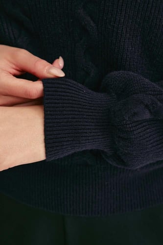 بلوزة محبوكة بتصميم قطعتين