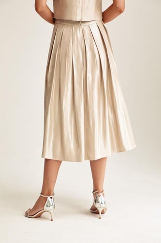 تنورة ميدي بكسرات