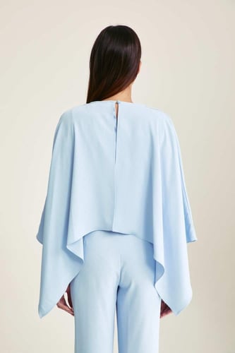 بلوزة كيب بقصة درابية