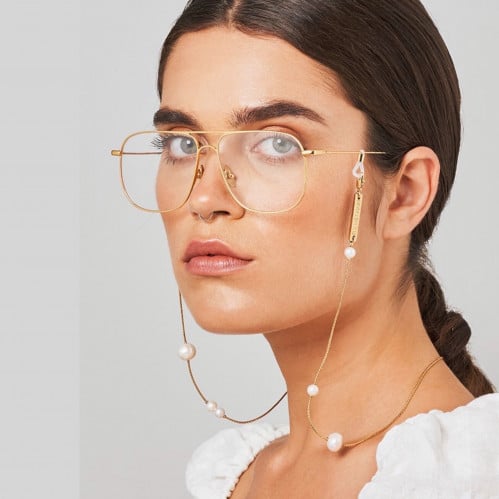 سلسلة نظارة من فريم تشين Drop Pearl