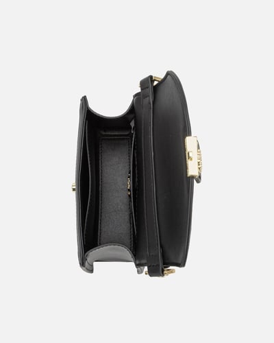 ‎ شنطة نسائية من الجلد بلون أسود